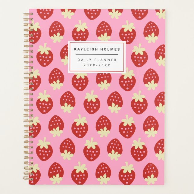 Strawberry Flip Planner (Front)