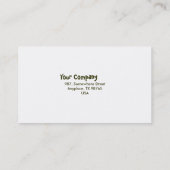 Strawberry flower business card (Back)