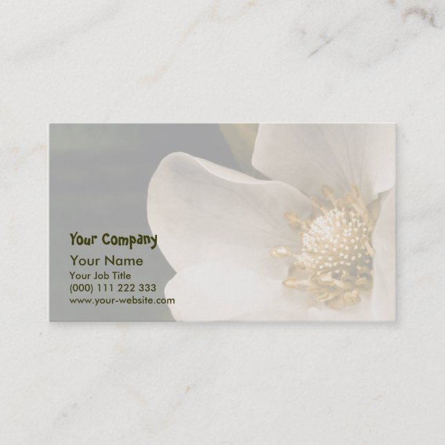 Strawberry flower business card (Front)