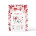 Strawberry Four Ever Sweet Berry 4th Birthday