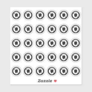 Strawberry Free Wedding Place Card Food Allergy  Sticker