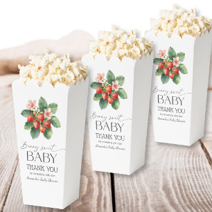 Strawberry Fresh Market Berry Sweet Baby Shower Favor Boxes