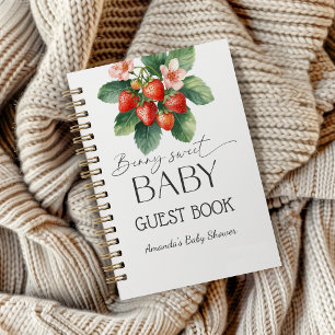 Strawberry Fresh Market Berry Sweet Baby Shower Notebook