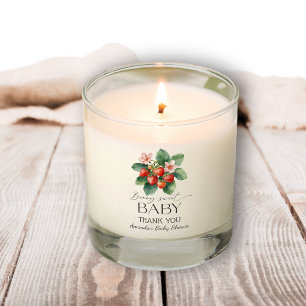 Strawberry Fresh Market Berry Sweet Baby Shower Scented Candle