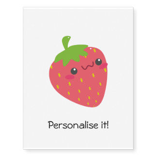 Strawberry Friend Temporary Tattoos