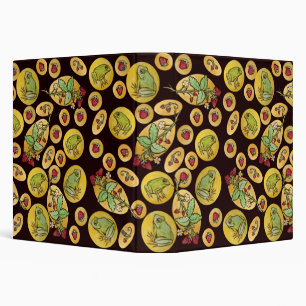 Strawberry Frogs Forever                           3 Ring Binder