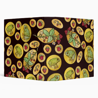 Strawberry Frogs Forever 3 Ring Binder