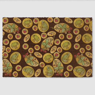 Strawberry Frogs Forever Fiber Doormat