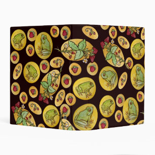 Strawberry Frogs Forever Mini Binder