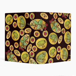 Strawberry Frogs Forever Mini Binder