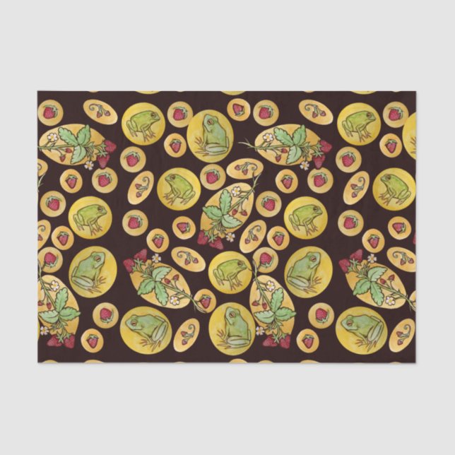 Strawberry Frogs Forever                           Tissue Paper (Front)