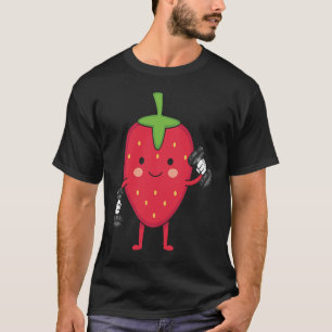 Strawberry Fruit Costume Workout Bodybuilding Lift T-Shirt