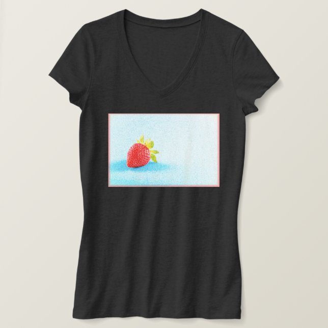 "Strawberry Fruit" Cute Photo. Buy Now T-Shirt (Design Front)