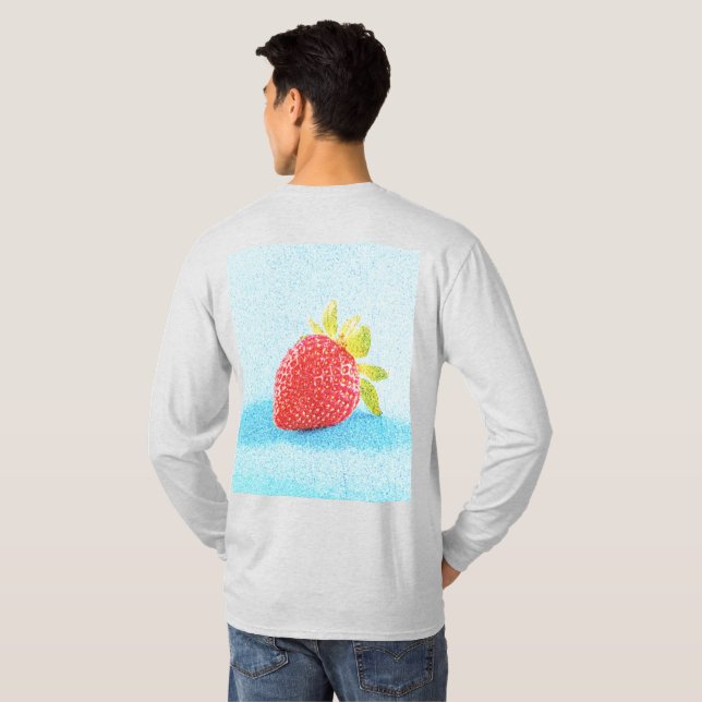 "Strawberry Fruit" Cute Photo. Buy Now T-Shirt (Back Full)