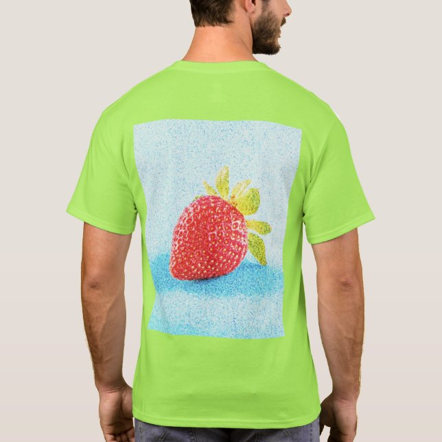 "Strawberry Fruit" Cute Photo. Buy Now T-Shirt (Back)