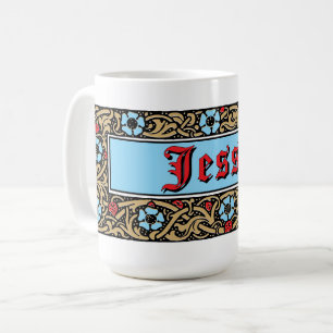 Strawberry Fruit Floral Foliage Coffee Mug