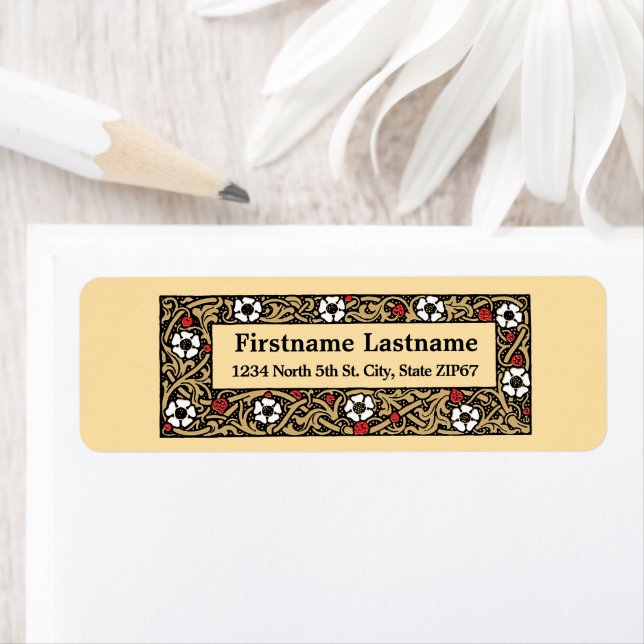 Strawberry Fruit Floral Foliage Label (Insitu)