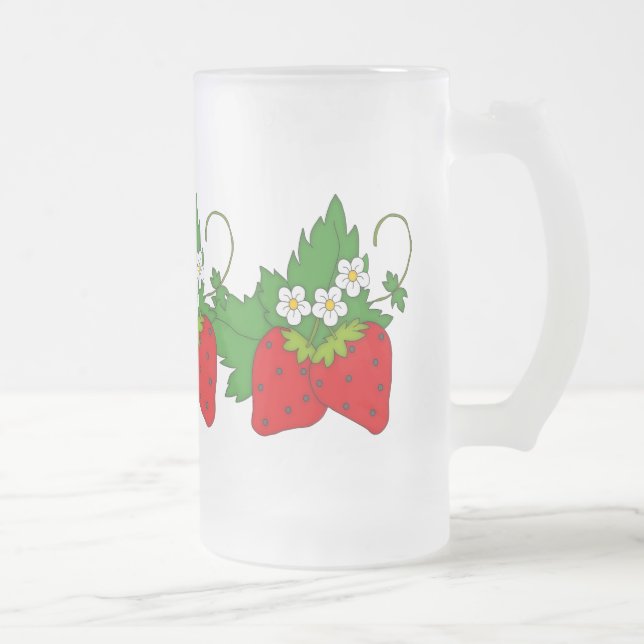 Strawberry fruit fun frosted mug (Right)
