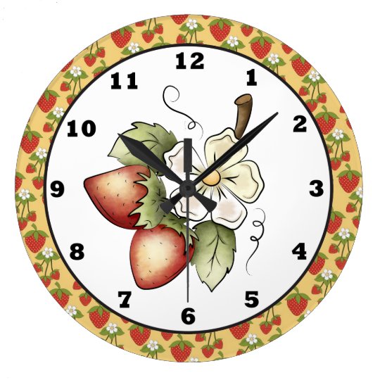 Strawberry Fruit kitchen wall clock