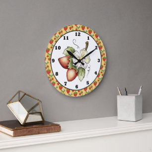 Strawberry Fruit kitchen wall clock