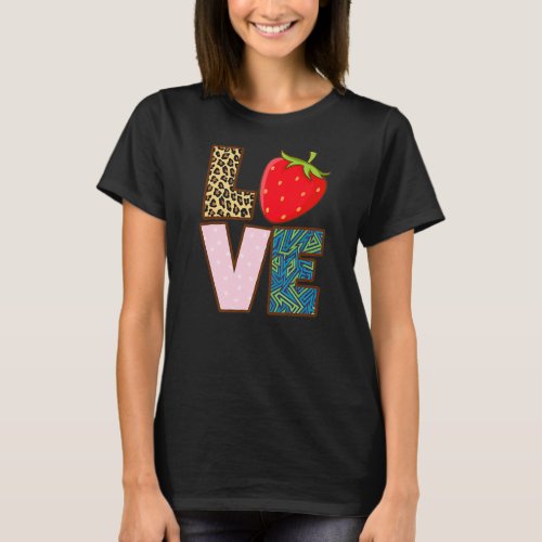 Strawberry Fruit Lover Themed Strawberries Gifts T_Shirt