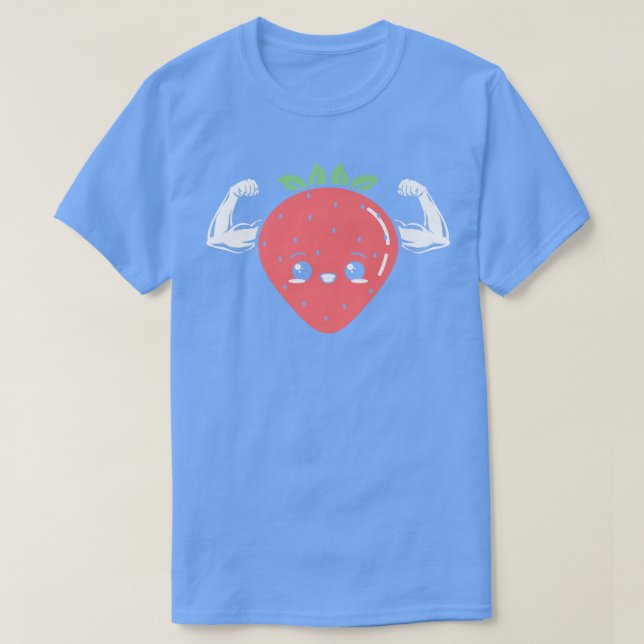 Strawberry Fruit Lover Vegan Vegetarian Healthy    T-Shirt (Design Front)