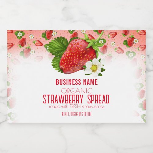 Strawberry Fruit Package Label