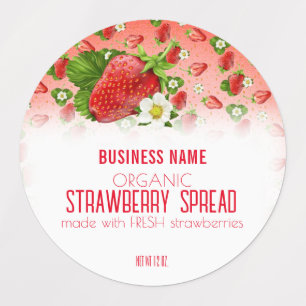 Strawberry Fruit Package Label