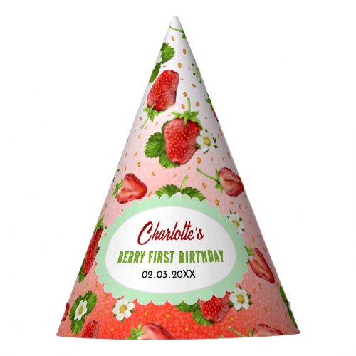 Strawberry Fruit Party Hat