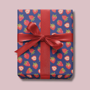 Strawberry  Fruit pattern Wrapping Paper