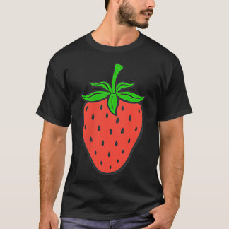 Strawberry fruit sea summer sun vacation vegan swe T-Shirt