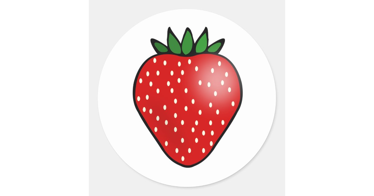 Vintage Strawberry Sticker - Vinyl Fruit Stickers