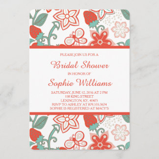 Strawberry Garden Bridal Shower Invitation