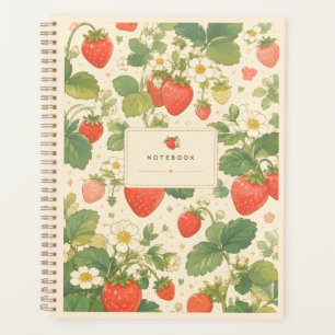 Strawberry Garden Floral Planner for Everyday Use