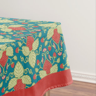 Strawberry Garden Fruit & Blossoms Tablecloth