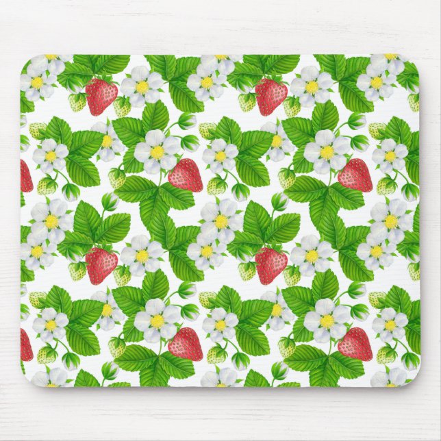 Strawberry garden mouse pad (Front)
