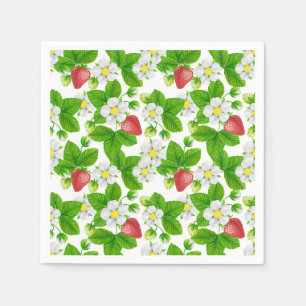 Strawberry garden napkins