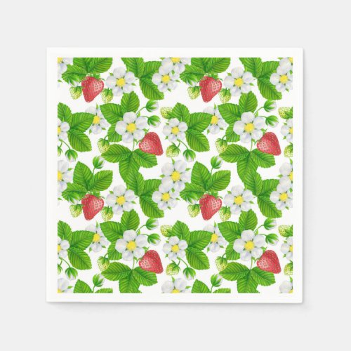 Strawberry garden napkins