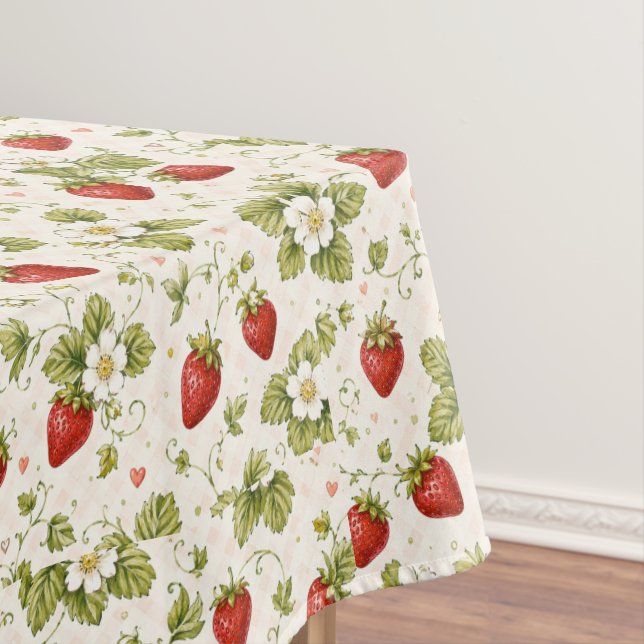 Strawberry Garden Tablecloth (In Situ)