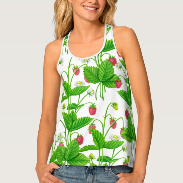 Strawberry garden tank top (Front)