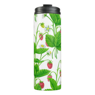 Strawberry garden thermal tumbler