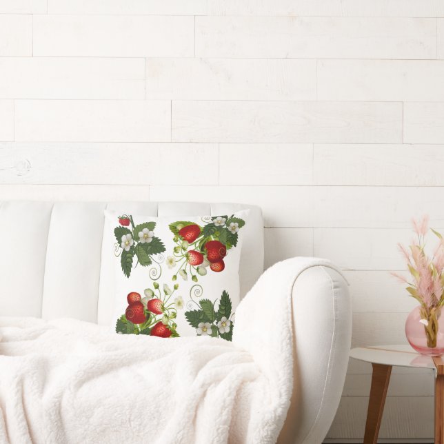 Strawberry Gift Ideas Throw Pillow (Couch)