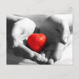 Strawberry gift postcard