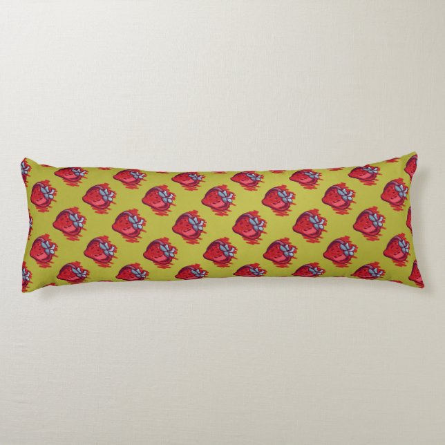 Strawberry Gifts Body Pillow (Back)