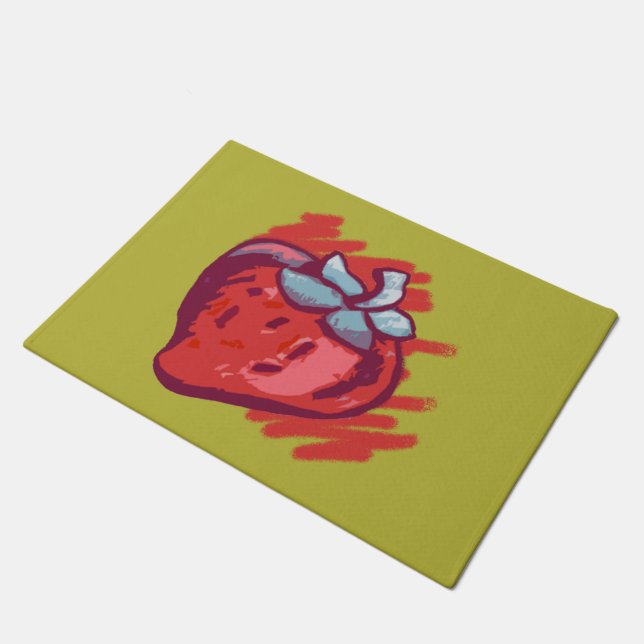 Strawberry Gifts Doormat (Angled)