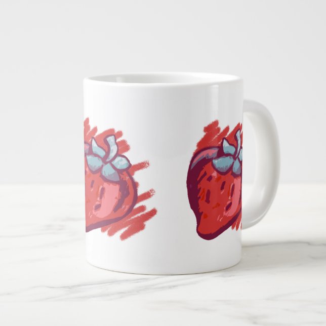 Strawberry Gifts Large Coffee Mug (Front Right)
