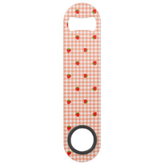 Strawberry & Gingham Check (Salmon Pink) Bar Key