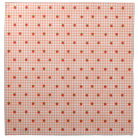 Strawberry & Gingham Check (Salmon Pink)