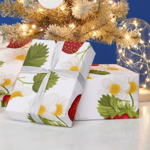 Strawberry Girl Birthday Party Berry First Wrapping Paper