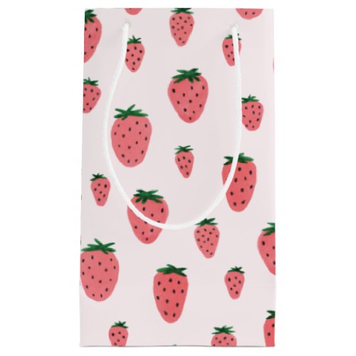 Strawberry Girl First Birthday Party  Small Gift Bag